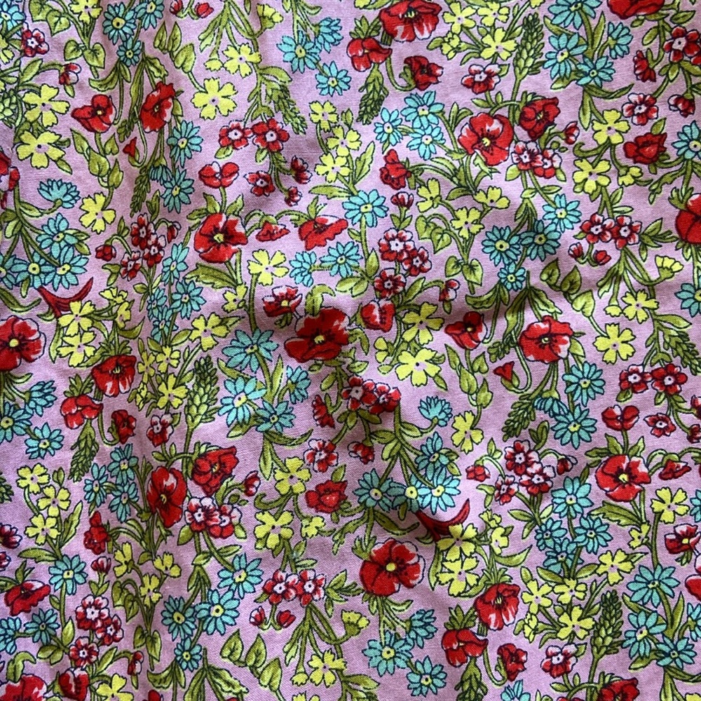 vintage Betsey Johnson pink floral cotton strapless coquette sundress Size 6 - Picture 5 of 15